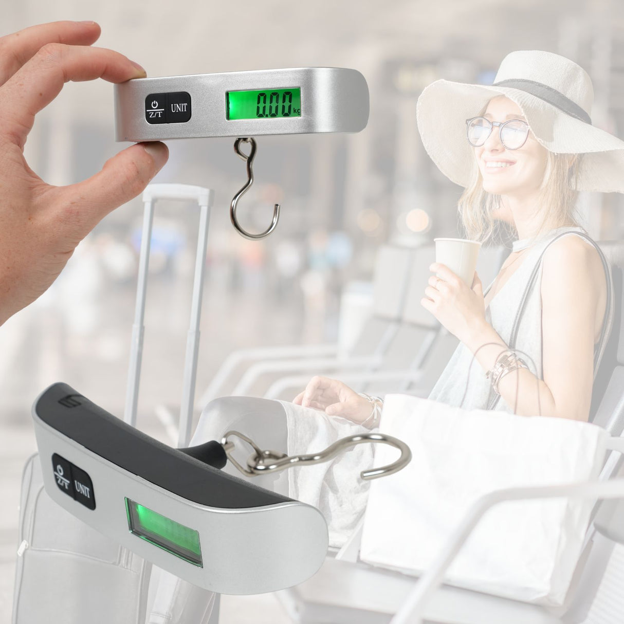 Digitale Kofferwaage Gepäckwaage Handwaage Reisewaage Hängewaage