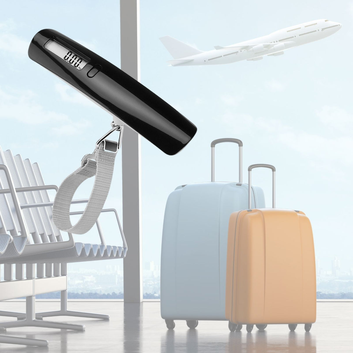 Digitale Gepäckwaage Kofferwaage Reisewaage Handwaage Hängewaage