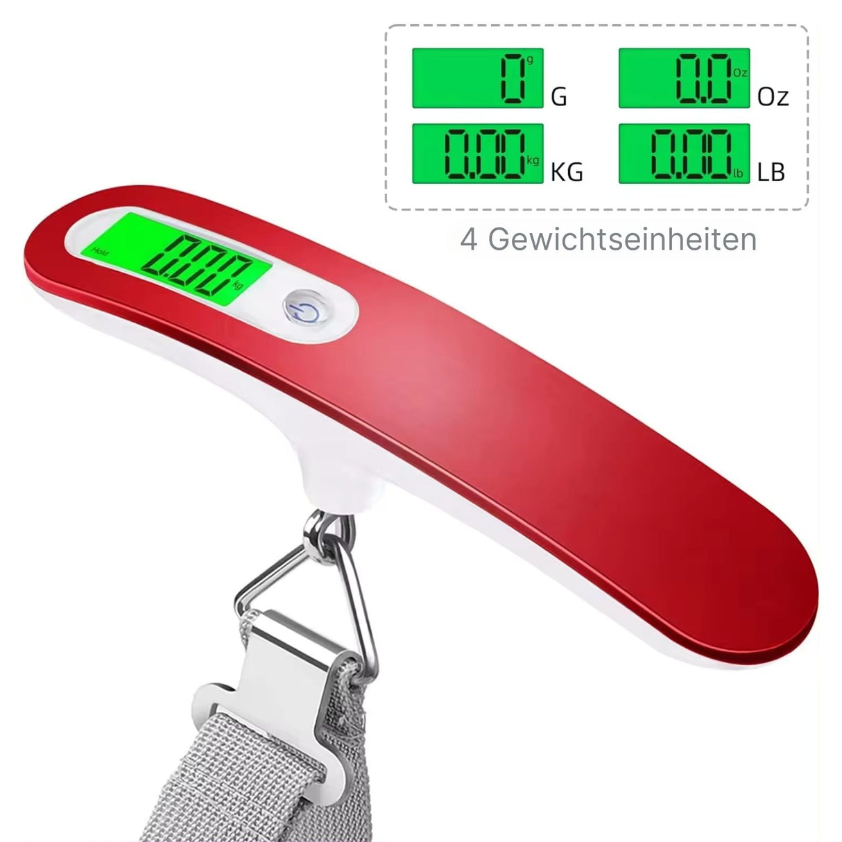 Digitale Reisewaage Kofferwaage Gepäckwaage Handwaage Hängewaage