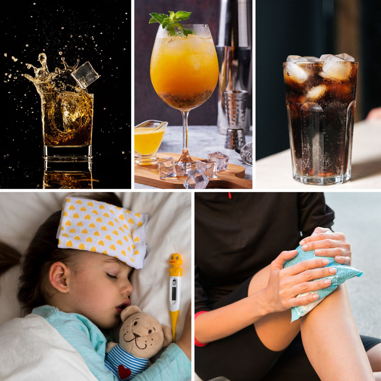 10-tlg. Set Whisky-Steine Wein-Eiswürfel Eiswürfel-Ersatz Stein-Eiswürfel