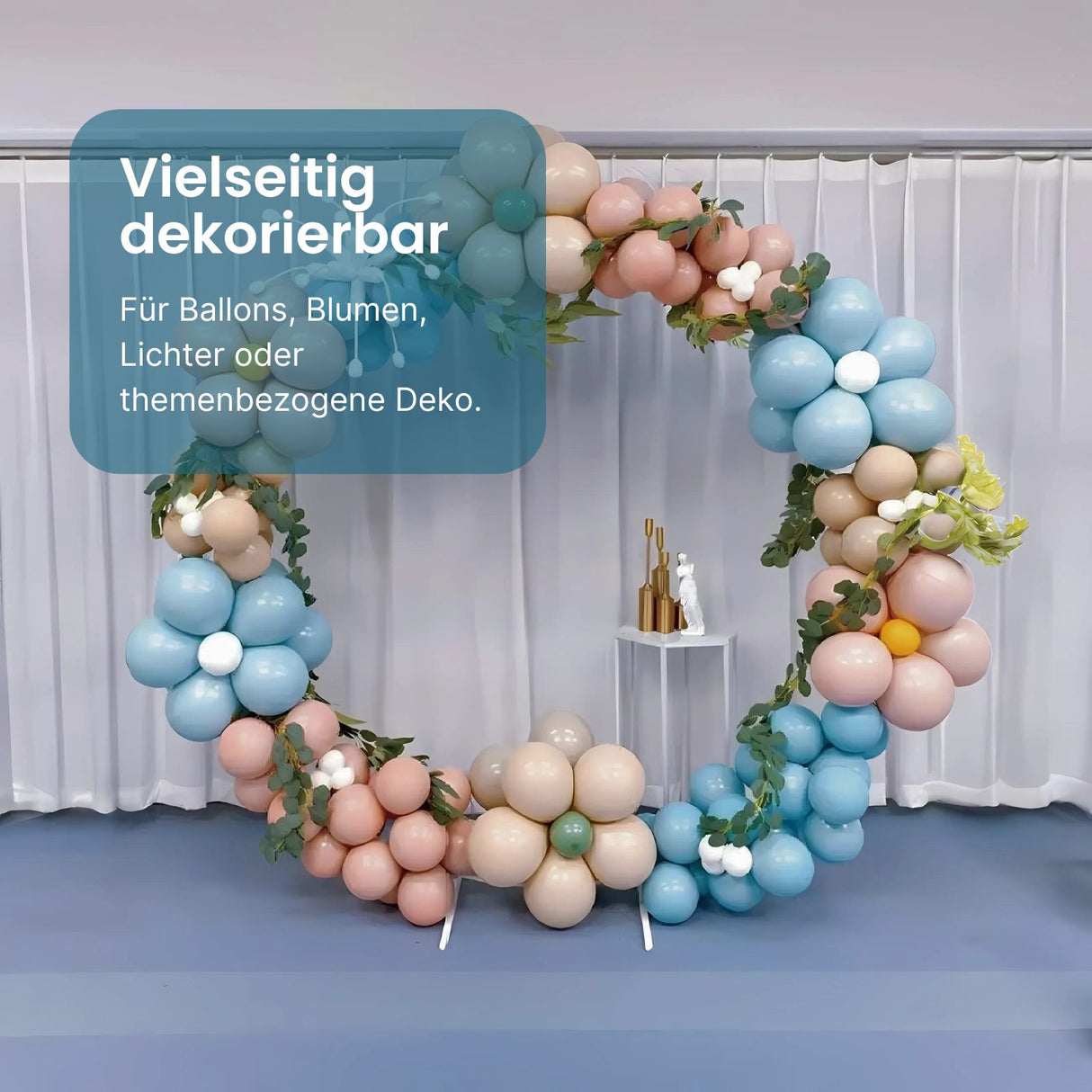 Ballonbogen-Rahmen Ballonbogen-Kreis-Halterung Metallbogen Ballonbogen-Ständer