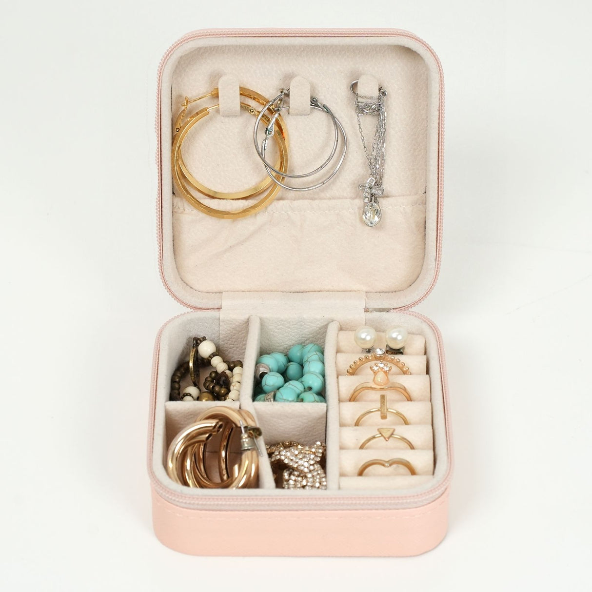 Reise-Schmuckkästchen Schmucketui Schmuckschatulle Travel Jewelry Box
