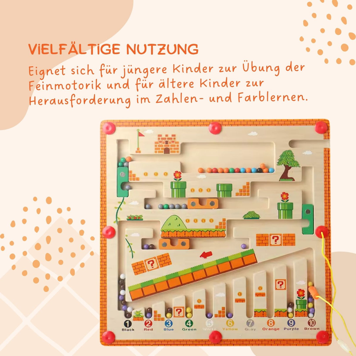 Magnetisches Labyrinth Magnetlabyrinth Magnetspiel Videospielwelt