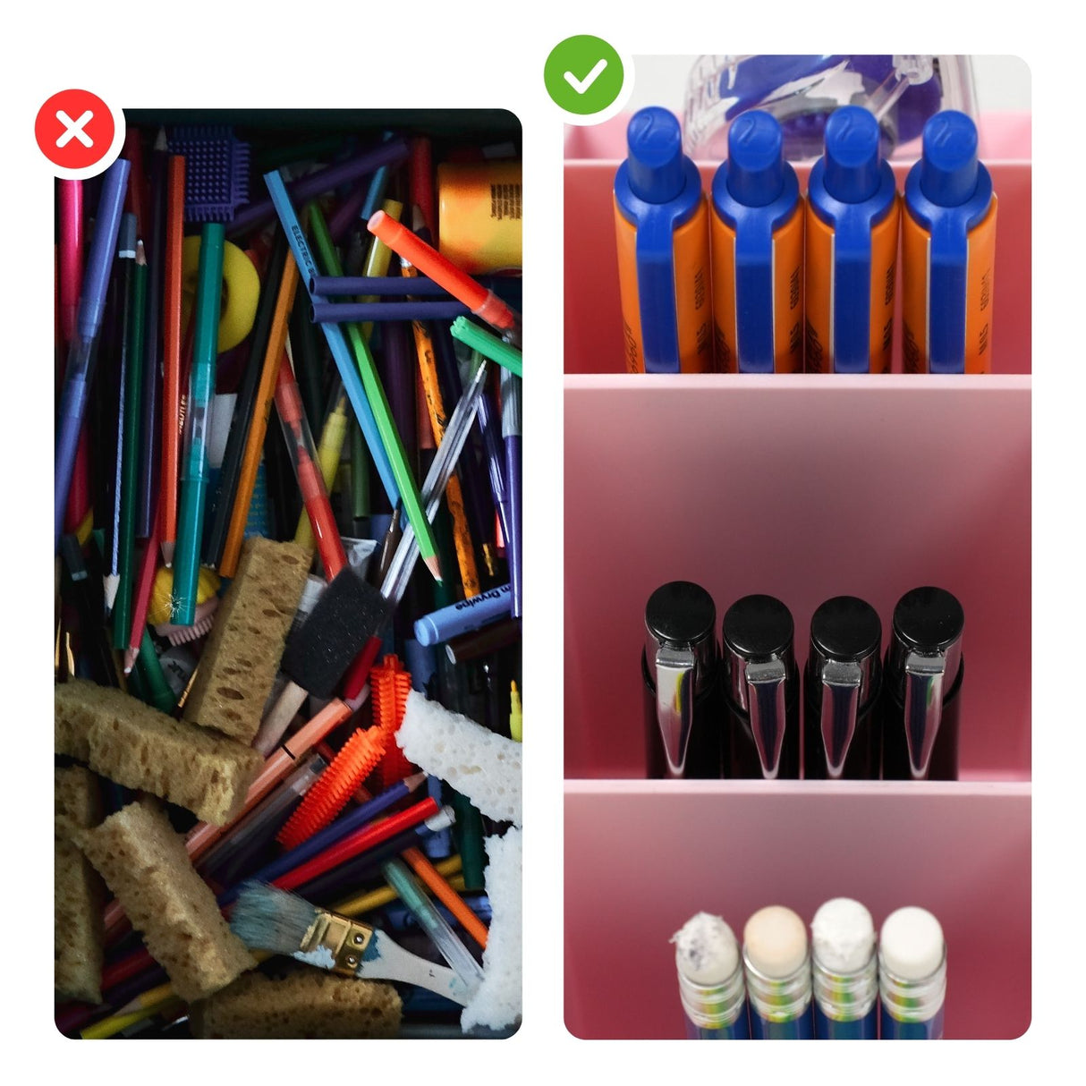 Stiftebox Pen Desk-Organizer Stiftaufbewahrung Bürotisch-Stifthalter Schreibtisch-Organizer