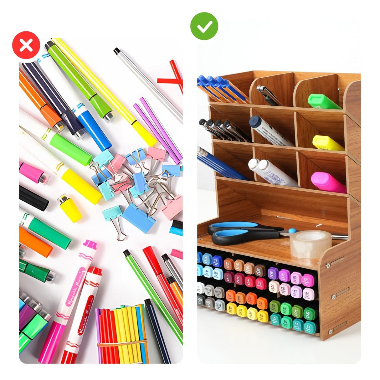 Stiftaufbewahrung Bürotisch-Stifthalter Stiftebox Schreibtisch-Organizer Pen Desk-Organizer