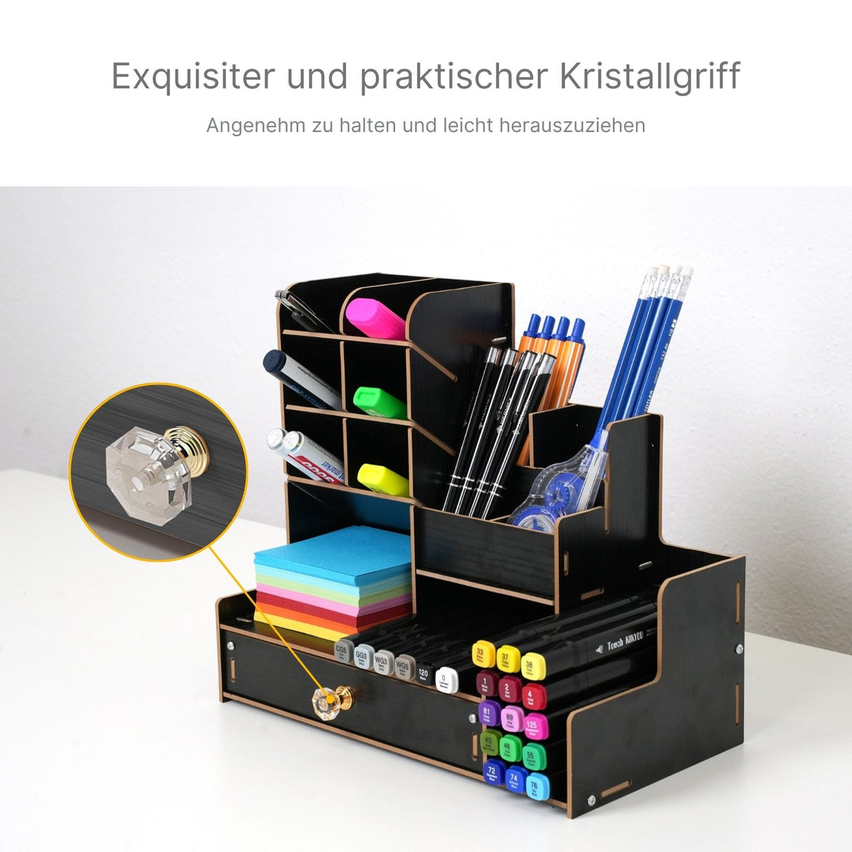 Schreibtisch-Organizer Pen Desk-Organizer Stiftaufbewahrung Stiftebox Bürotisch-Stifthalter