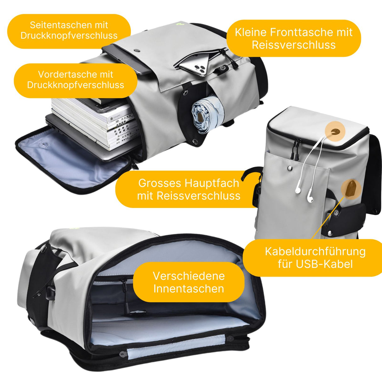 Laptop-Rucksack Business-Rucksack Reiserucksack Tagesrucksack