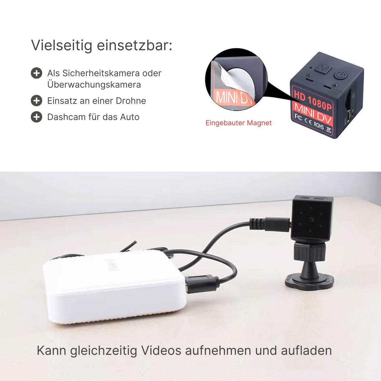 MD23 Mini-Überwachungskamera Sicherheitskamera Kamera Action-Mini-Cam