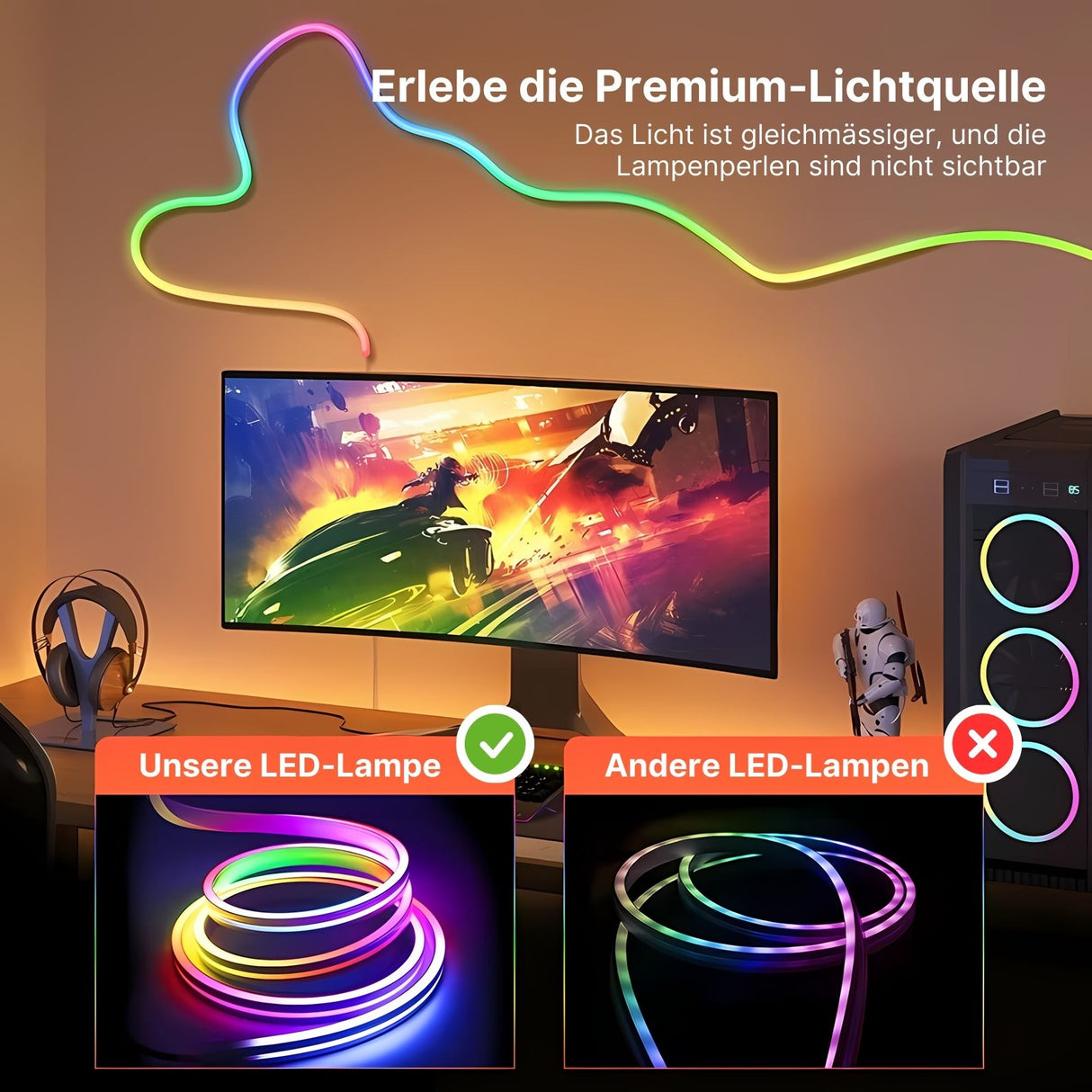 LED-Band LED-Stripe RGB-Multicolor 3m