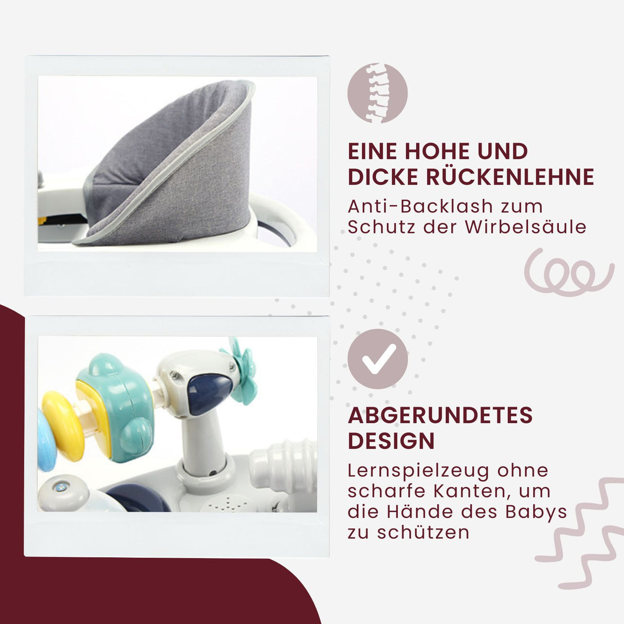 Baby Walker Lauflernwagen Lauflernhilfe Laufwagen Gehfrei Laufhilfe Kleinkinder