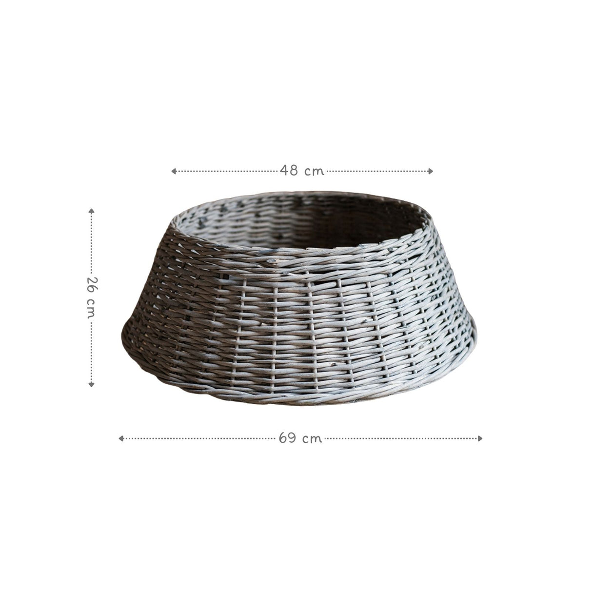 Rattan-Korbabdeckung Weihnachtsbaumkorb Tannenbaum-Kragen Christbaum-Rock