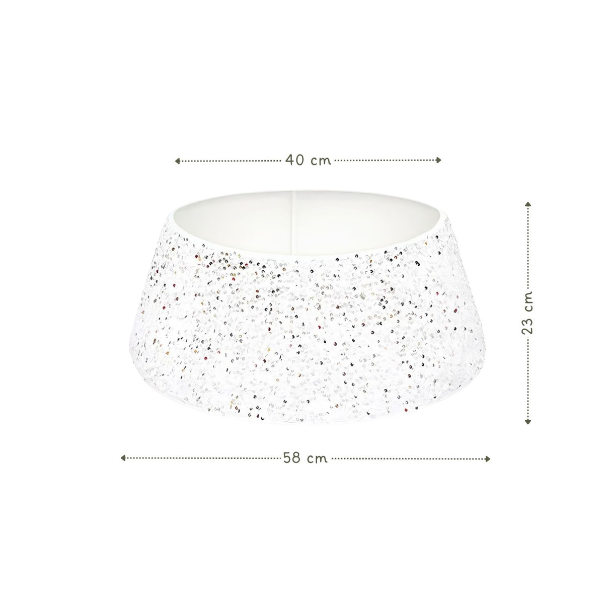 Christbaumrock Pailletten-Muster Weihnachtsbaumständer-Kragen Baumständer-Verkleidung