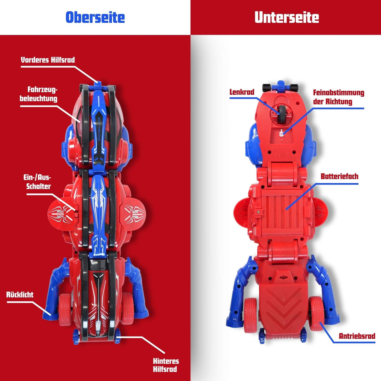 Spielzeugauto Ferngesteuertes Auto RC Stunt Car Stunt-Auto Rennauto