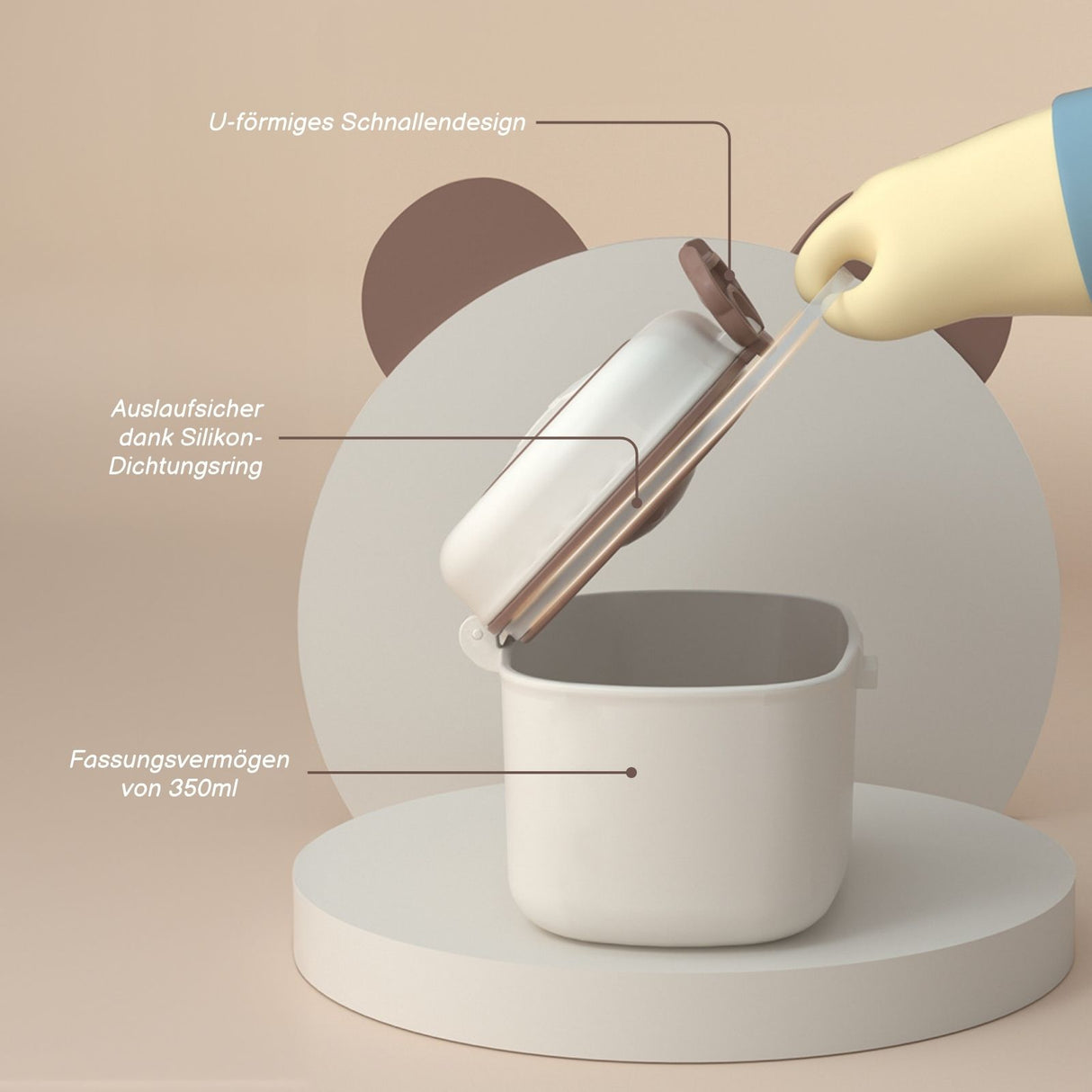 Baby-Milchpulverbox Milchpulverspender Aufbewahrungsbox Lebensmittelbox Behälter