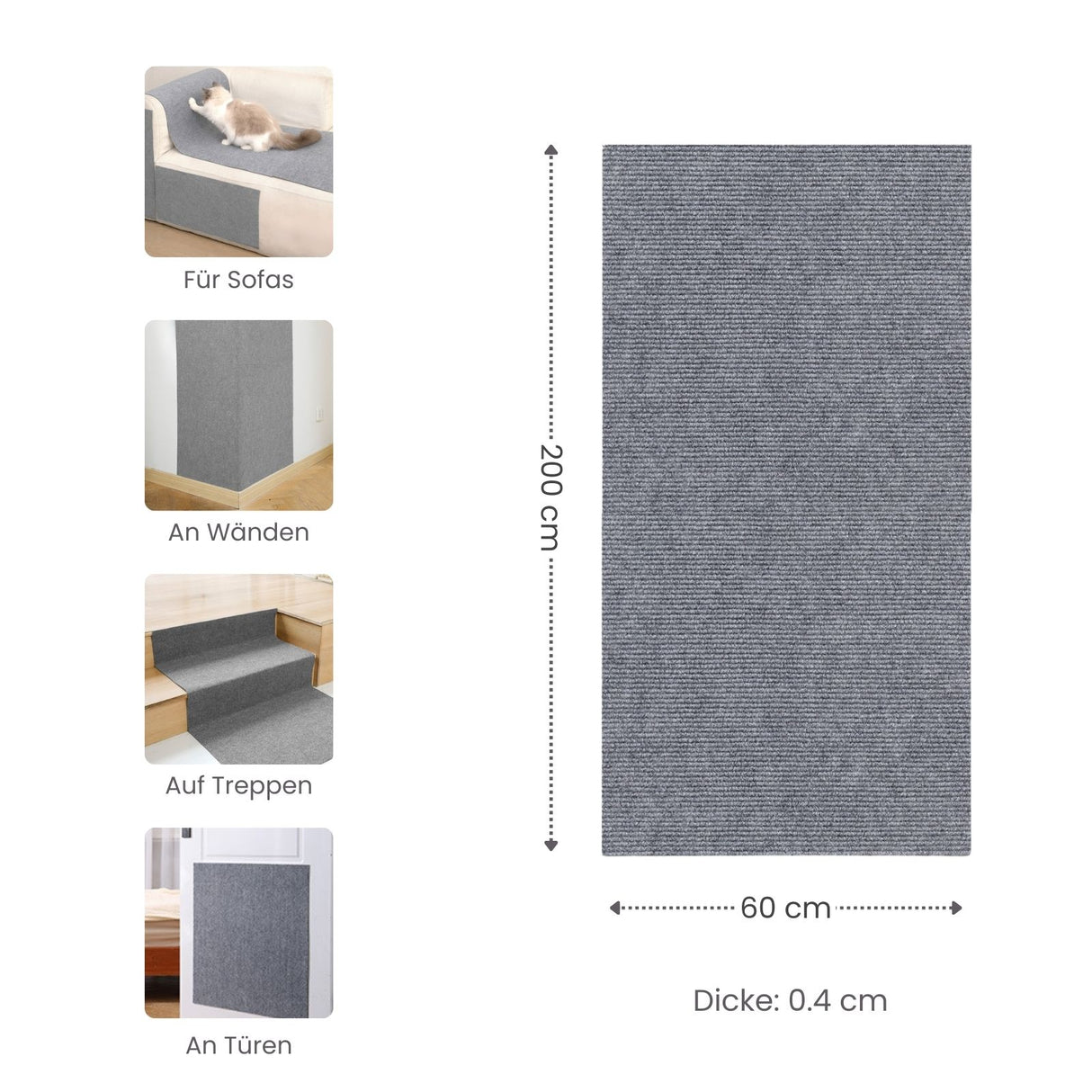 Klettermatte für Katzen Kratzmatte Kratzschutz Kratzbrett Kratzwand
