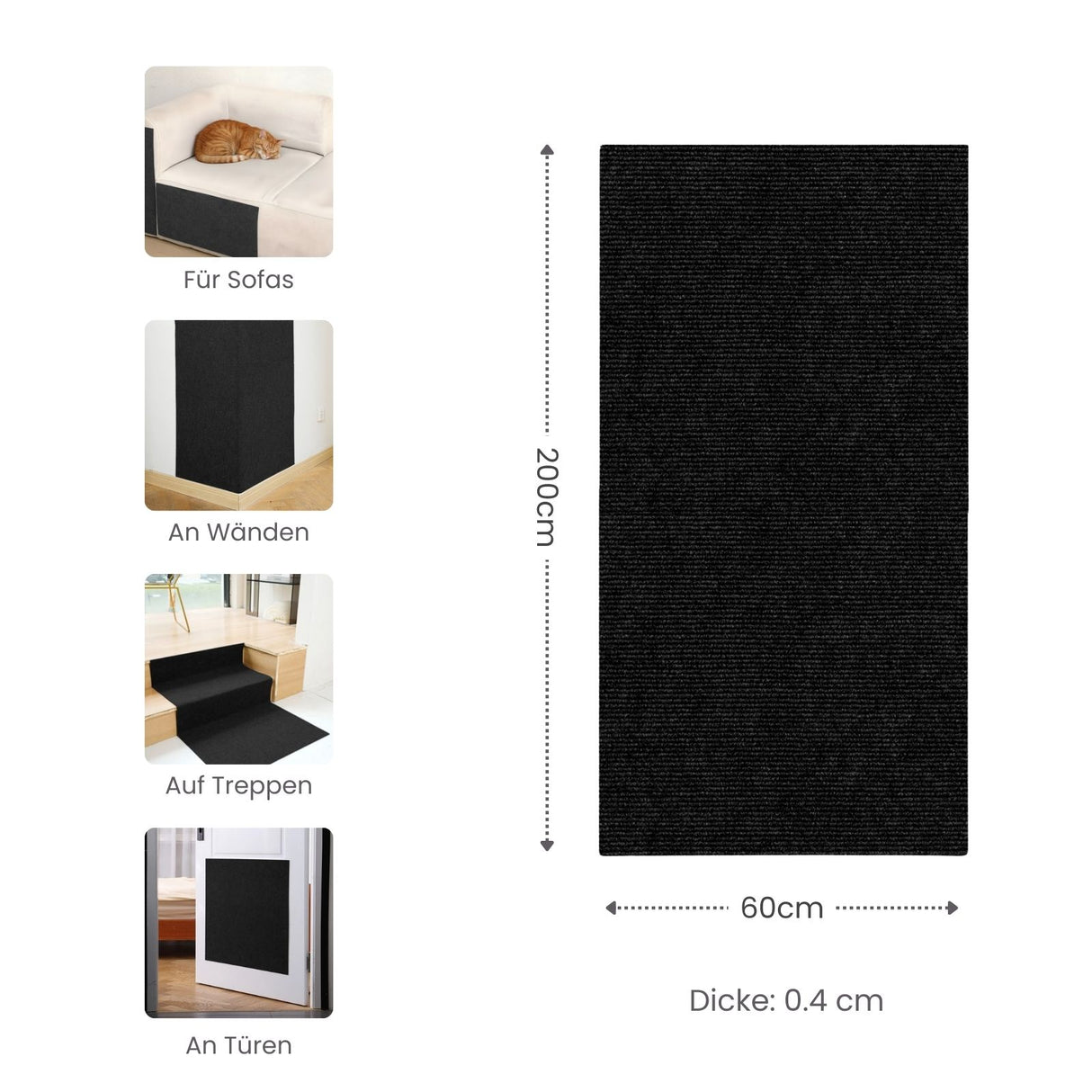 Klettermatte für Katzen Kratzschutz Kratzmatte Kratzbrett Kratzwand