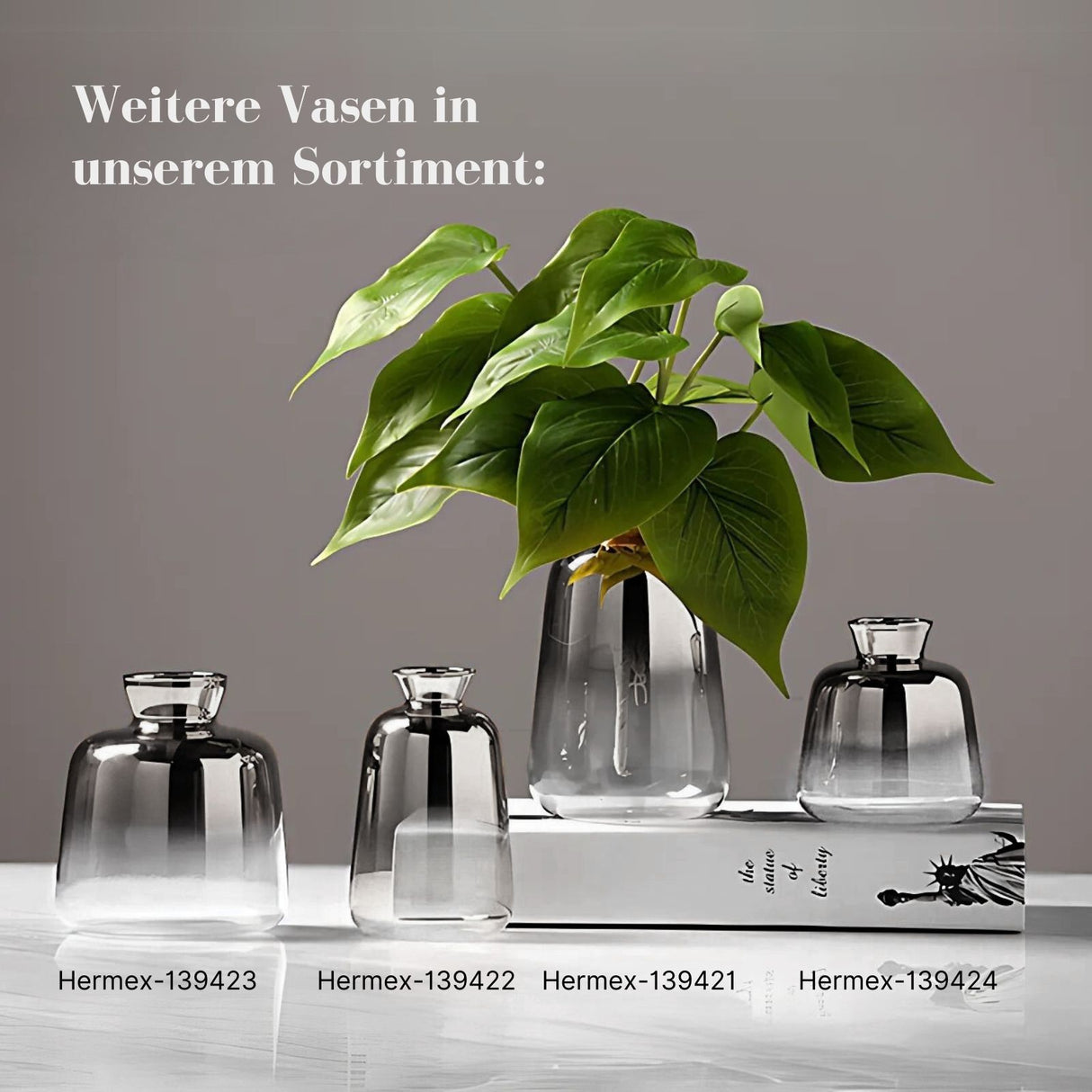 Blumenvase Ziervase Glasvase Dekovase Tischvase Designvase