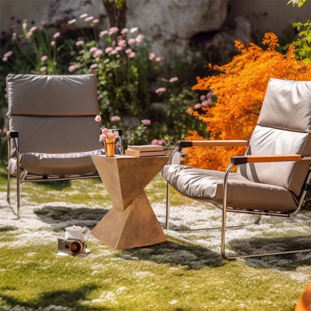 Outdoor-Tisch Gartentisch Akzenttisch Beistelltisch Dekotisch