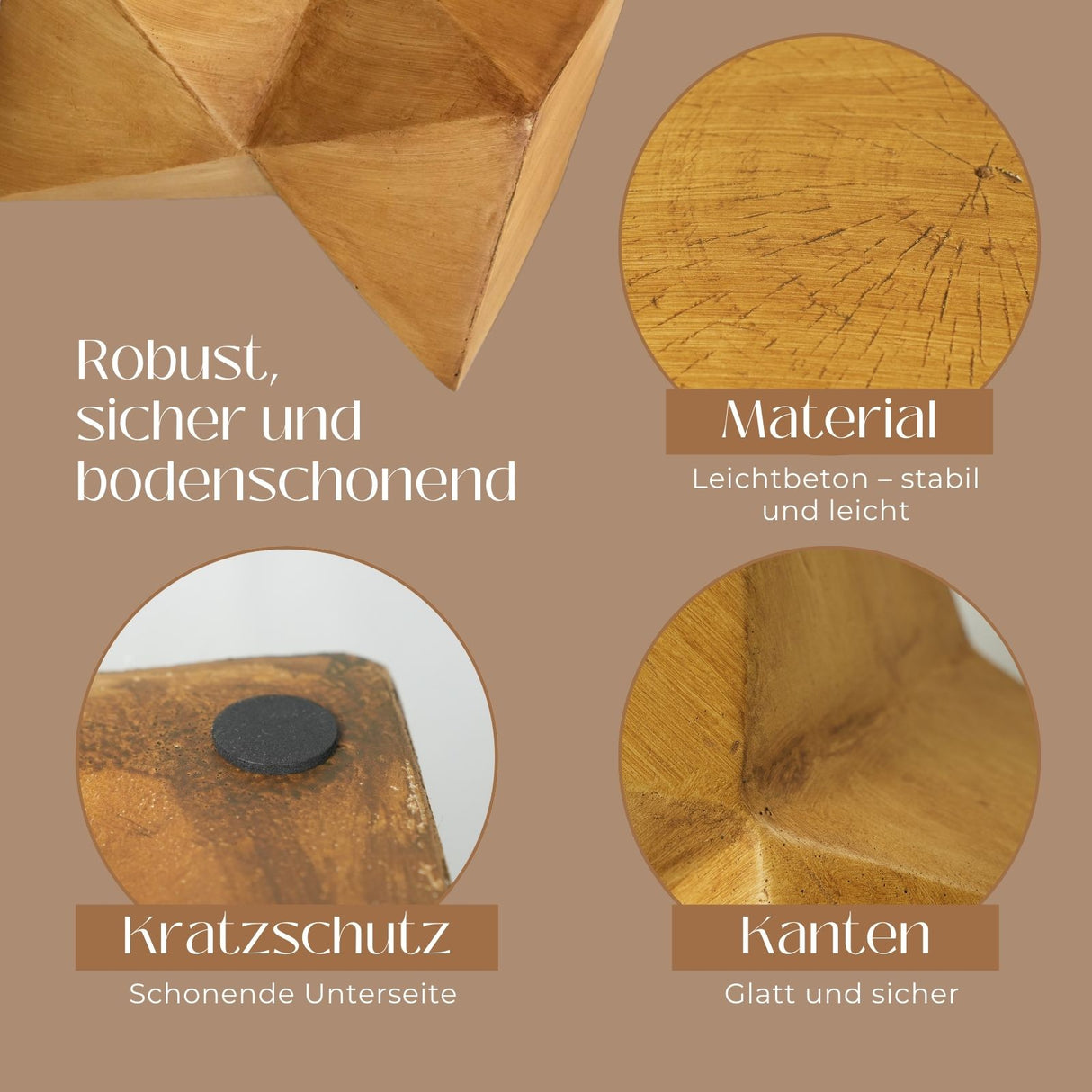 Gartentisch Outdoor-Tisch Akzenttisch Beistelltisch Dekotisch