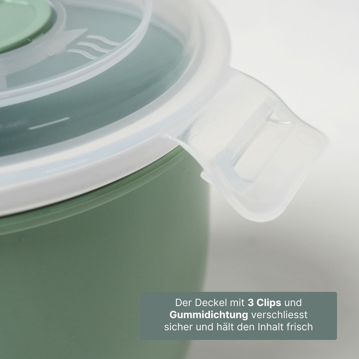 Mikrowellen-Tasse mit Henkel Lunchbecher Mikrowellen-Becher Suppen-Mug