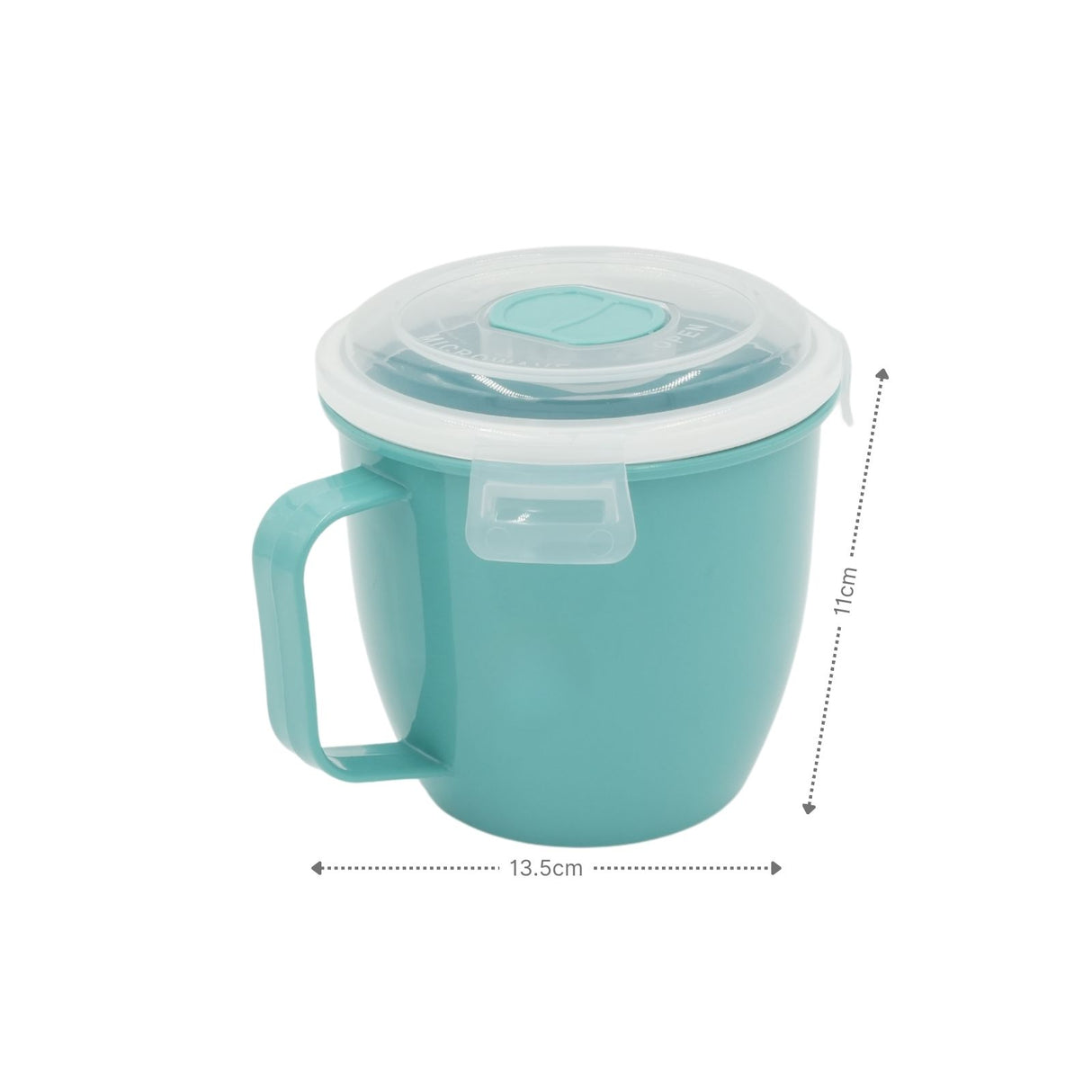 Mikrowellen-Tasse mit Henkel Suppen-Mug Lunchbecher Mikrowellen-Becher