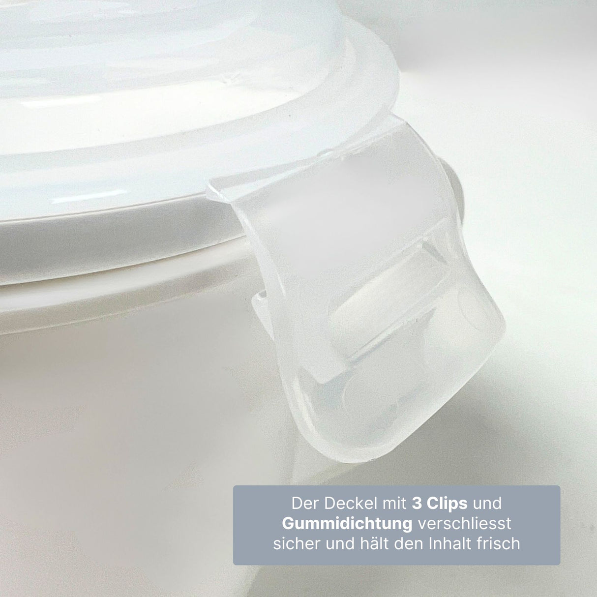 Mikrowellen-Tasse mit Henkel Suppen-Mug Mikrowellen-Becher Lunchbecher