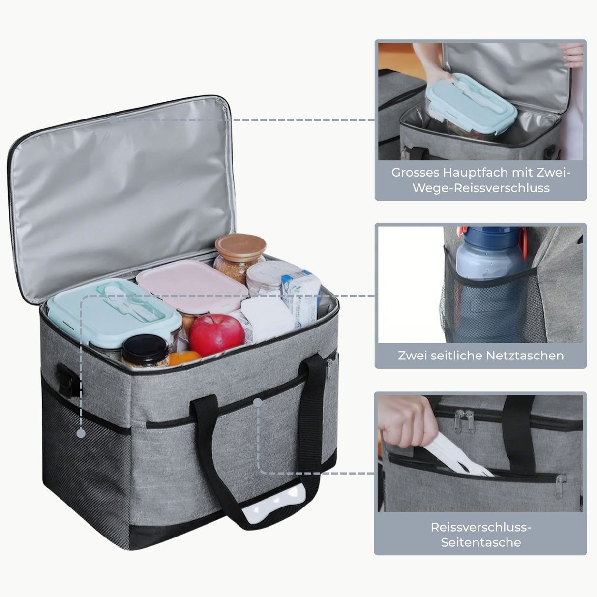 Kühltasche Lunch Bag Picknicktasche Isoliertasche Thermotasche