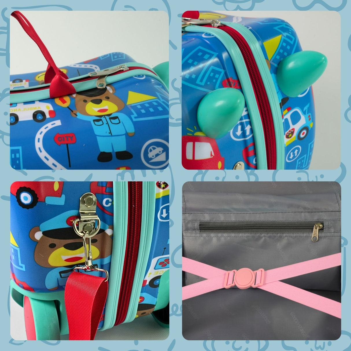 Kinderkoffer Kindertrolley Hartschalenkoffer Reisegepäck Koffer