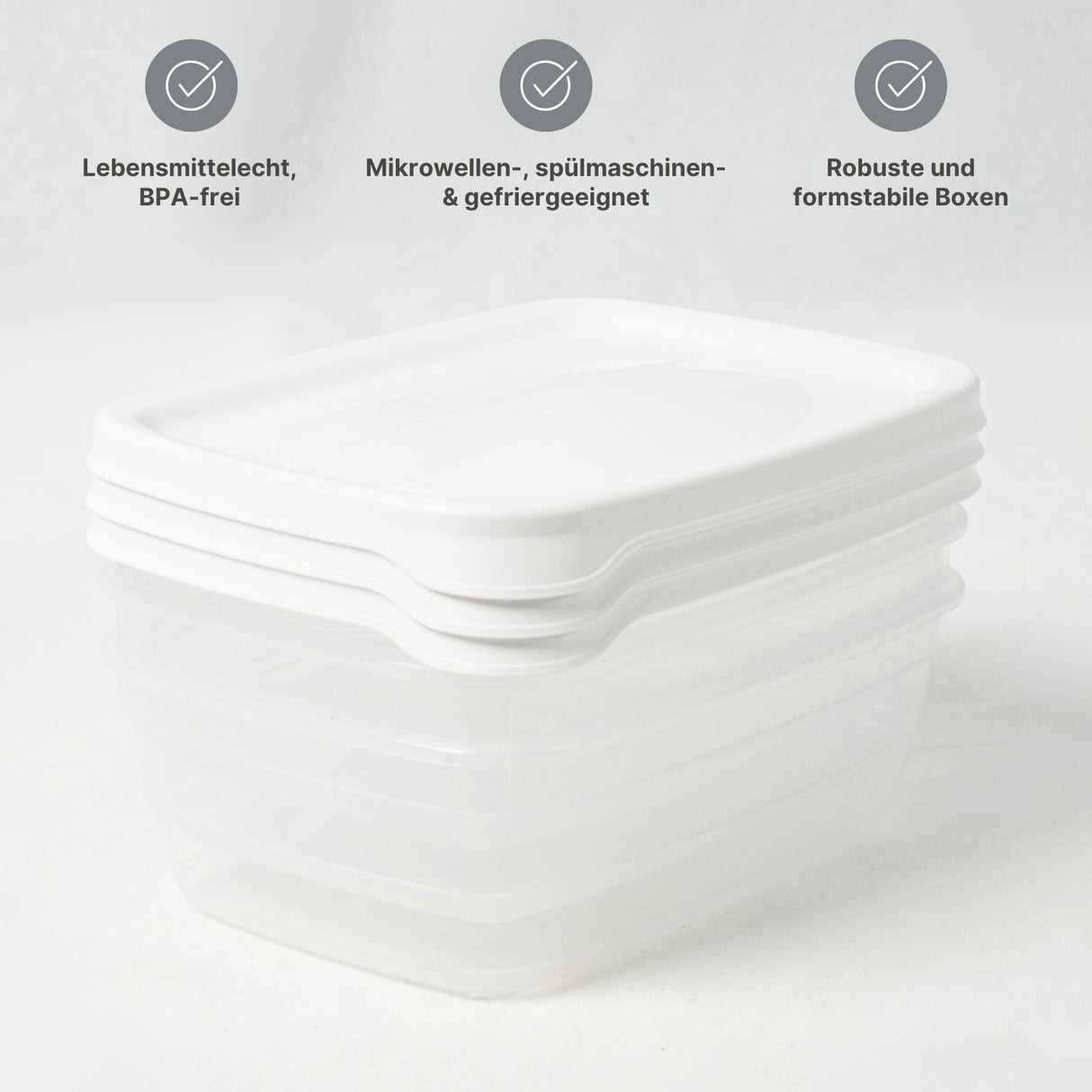 28-tlg. Frischhaltedosen-Set Vorratsdosen Gefrierdosen Meal-Prep-Dosen