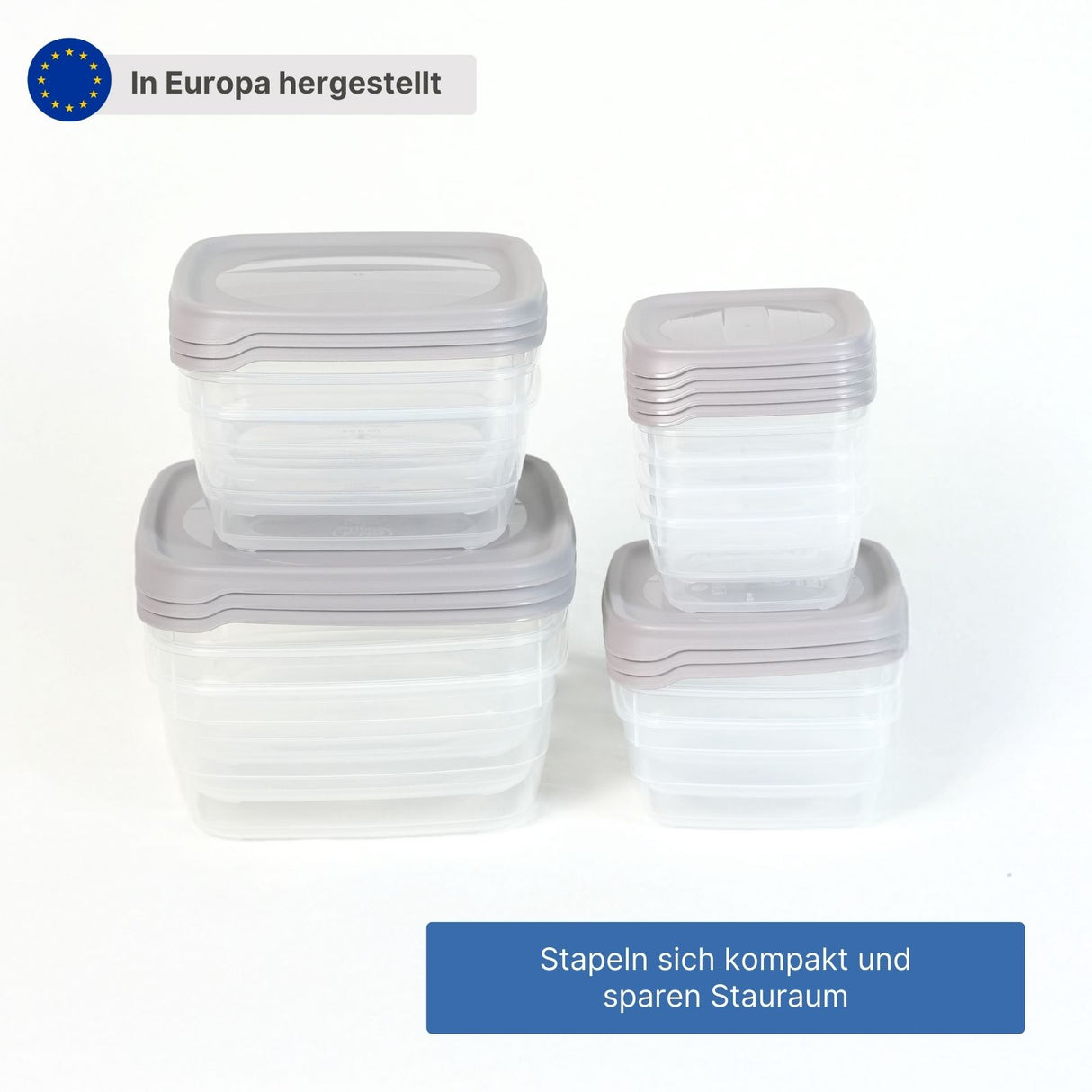 14-tlg. Frischhaltedosen-Set Gefrierdosen Vorratsdosen Meal-Prep-Dosen