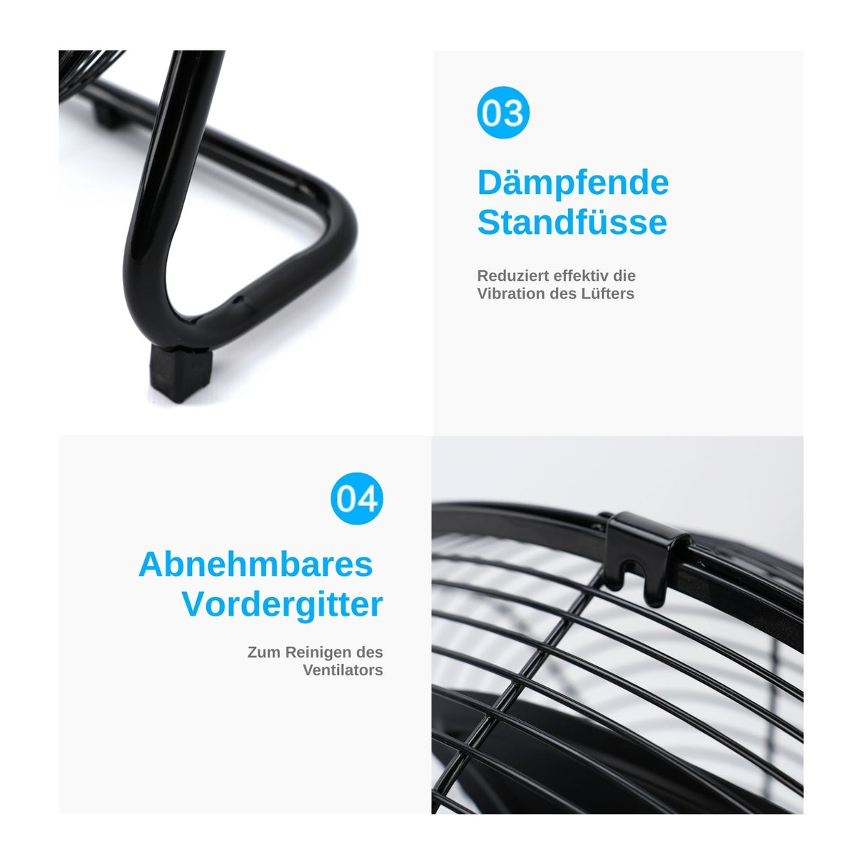 Bodenventilator Standventilator Tischventilator Gebläse Ventilator