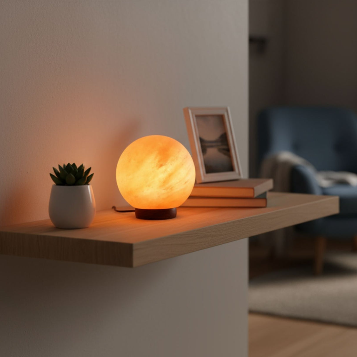 Himalaya-Salzlampe Salzkristalllampe Dekotischlampe Kristallsalzleuchte