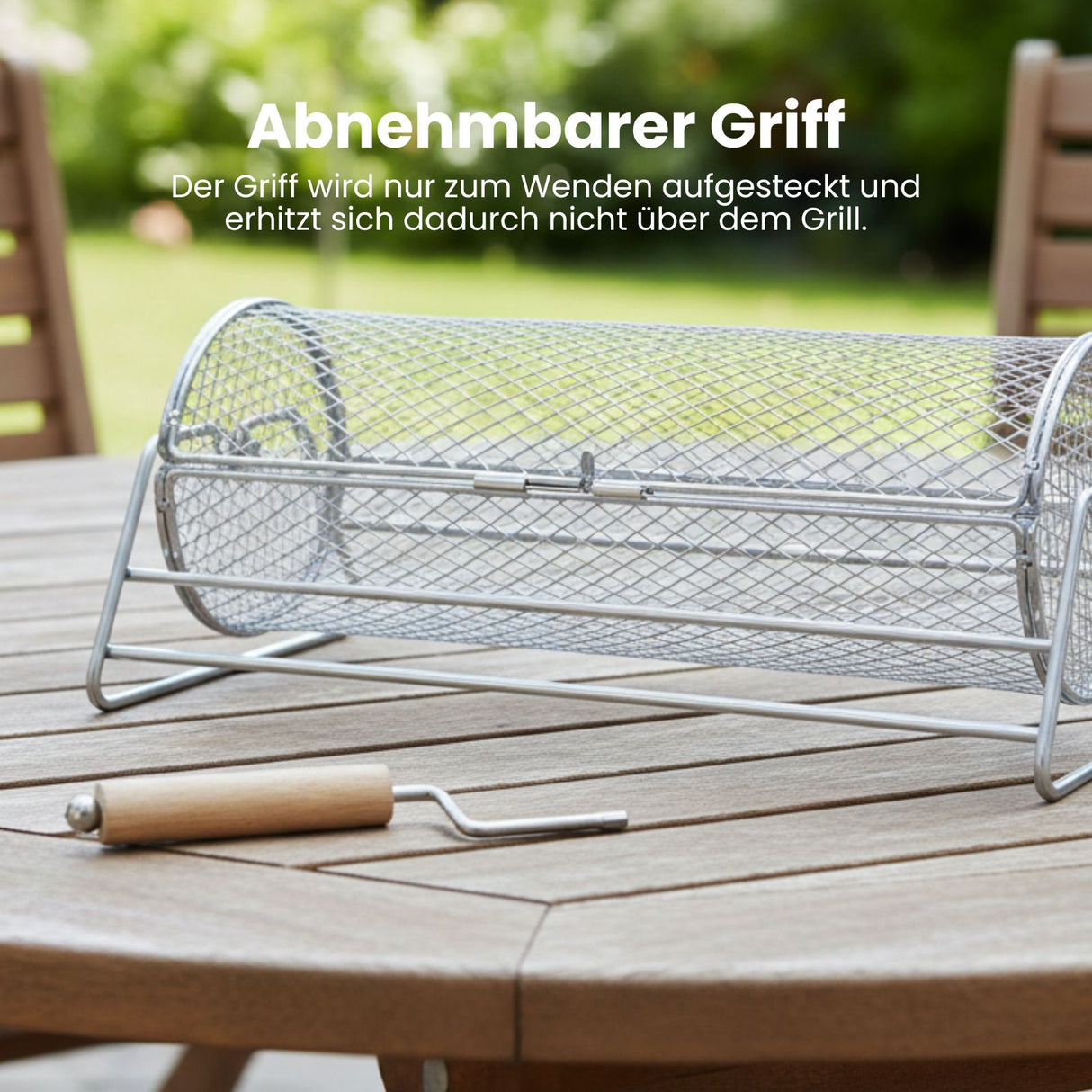 Grillkorb BBQ-Grillkorb Drehspiess-Korb Grillzylinder Grilltrommel