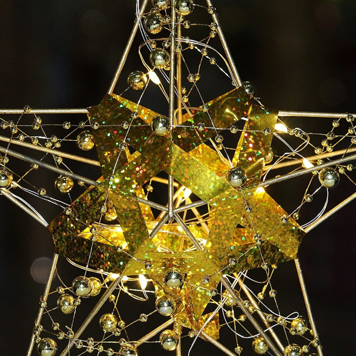 Christbaumspitze LED-Stern Baumspitze mit Licht Weihnachtsbaumspitze