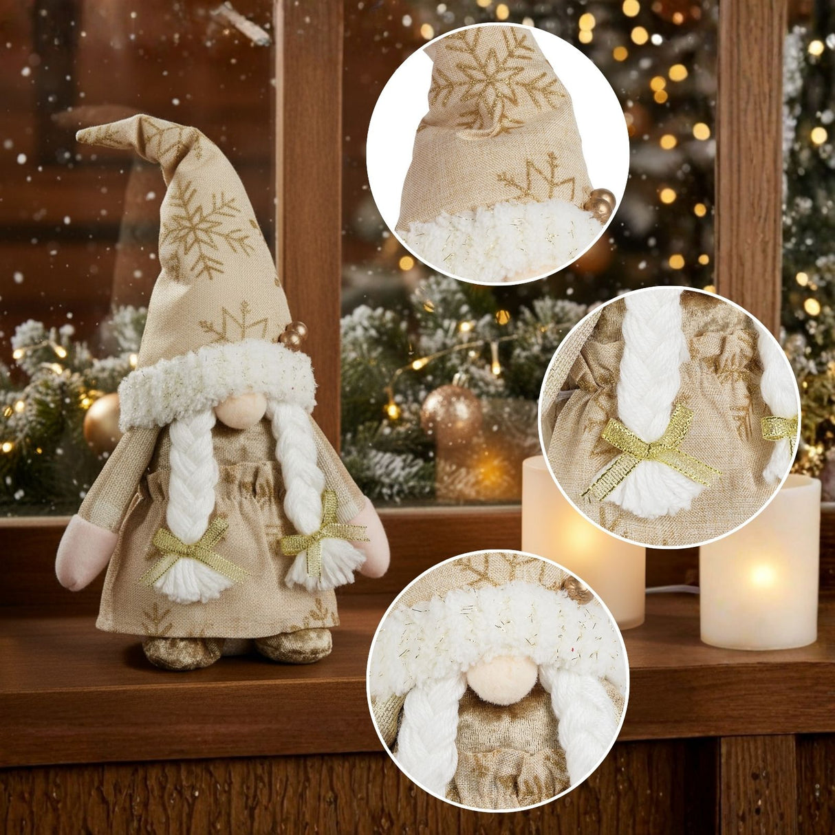 Weihnachtswichtel Frau Nisse Weihnachtsdekoration Dekowichtel Gnom