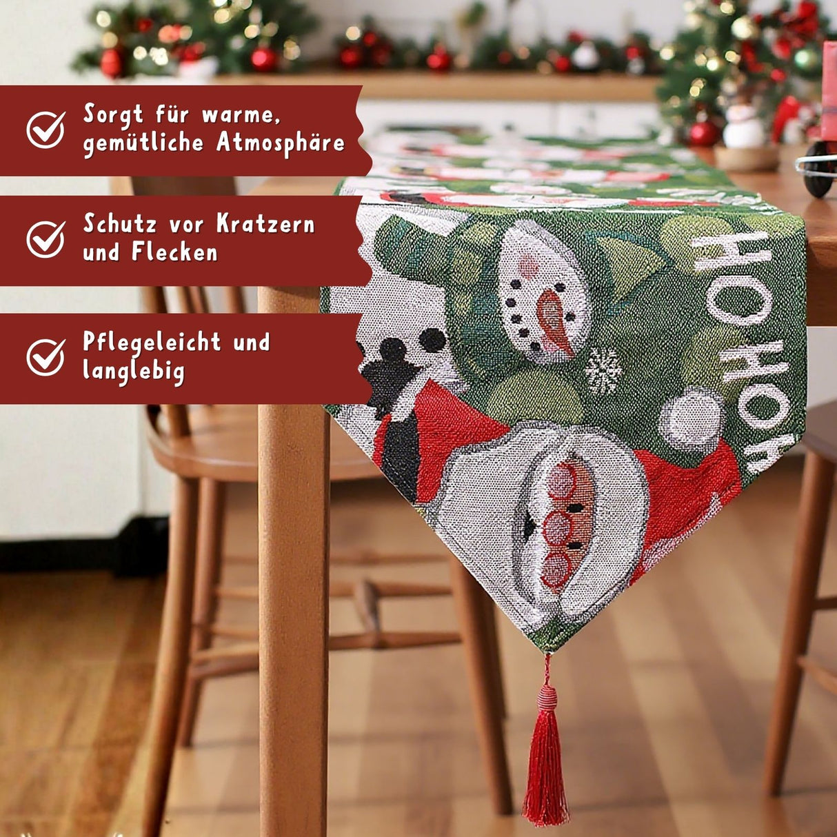 Tischläufer Tischdecke Weihnachtsdeko Deko-Läufer Tischband Tischdeko