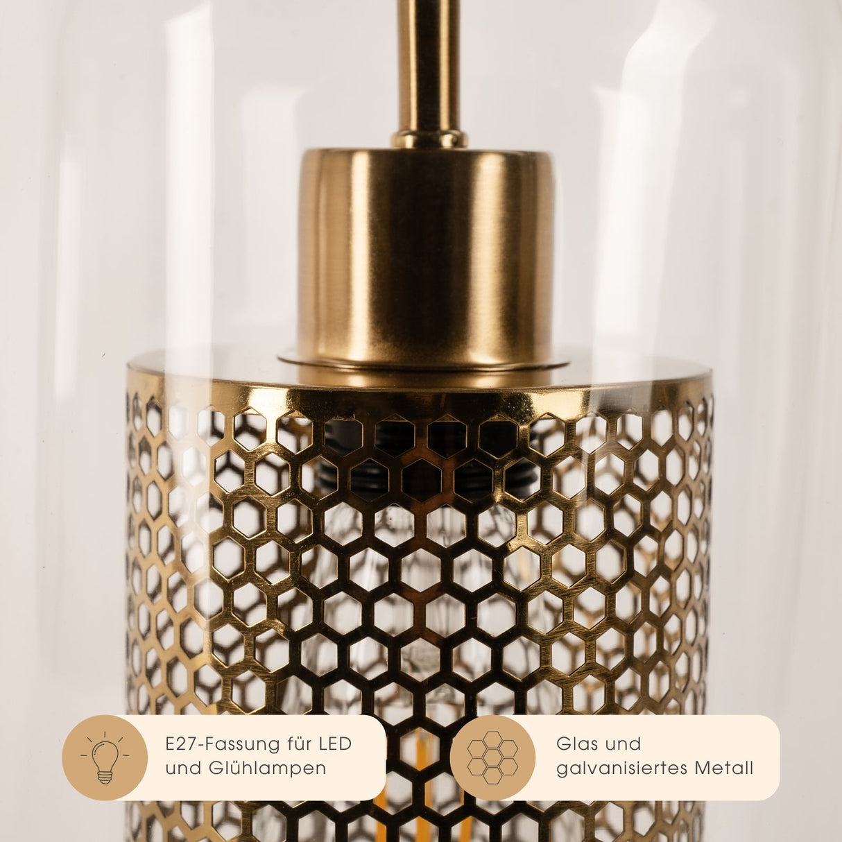 Glas-Deckenleuchte Hängelampe Pendelleuchte Deckenlampe Hängeleuchte