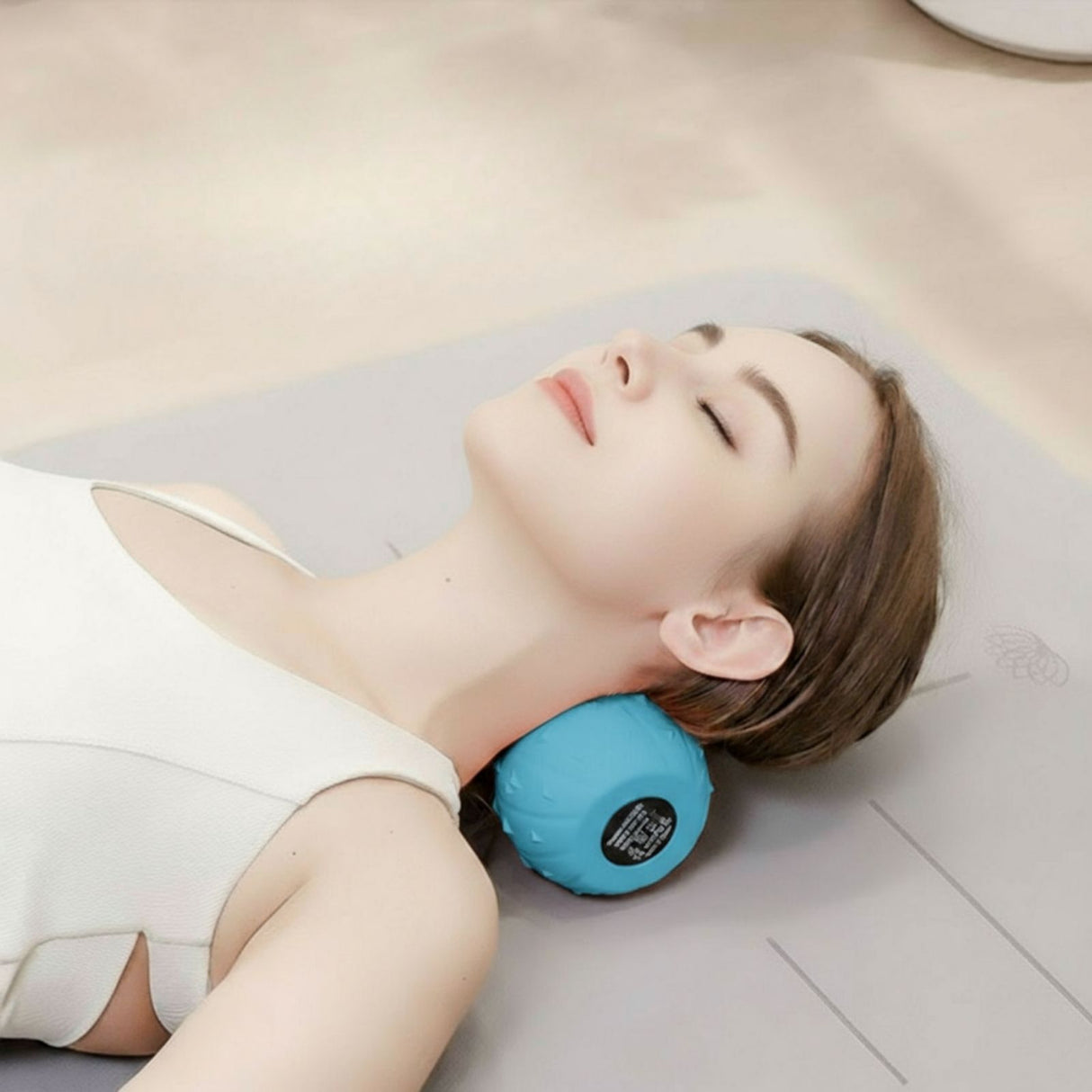 Elektrische Faszienrolle Vibrations-Massagerolle Fitnessrolle Knierolle