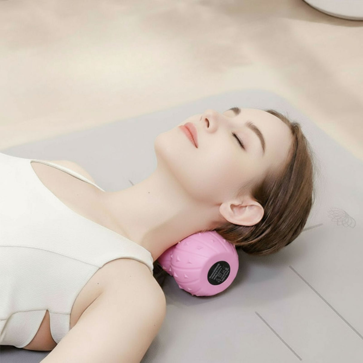 Elektrische Faszienrolle Fitnessrolle Knierolle Vibrations-Massagerolle