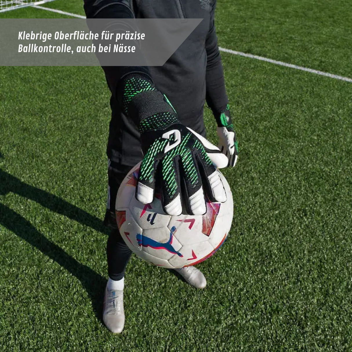 Fussballhandschuhe Revolution Green Gr. 12 Torwart Goalie Handschuhe