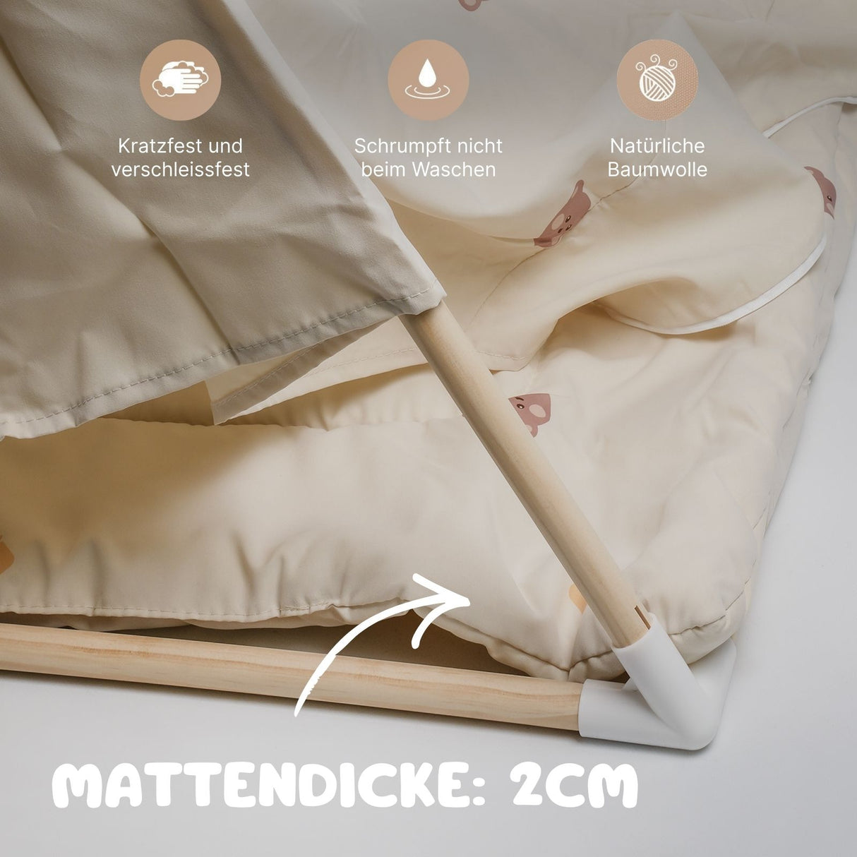 Spielzelt Kinderzelt Kuschelzelt Tipi für Kinder Indoor-Zelt Spielhaus