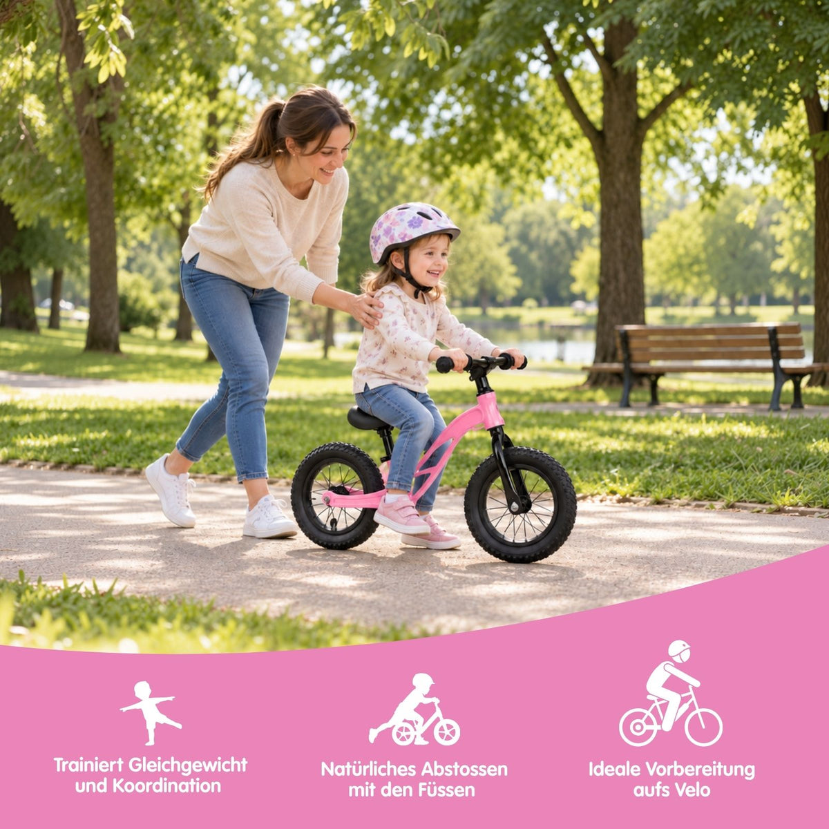 Laufrad Laufvelo Balance Bike Lauflernrad Kinderfahrrad ohne Pedale