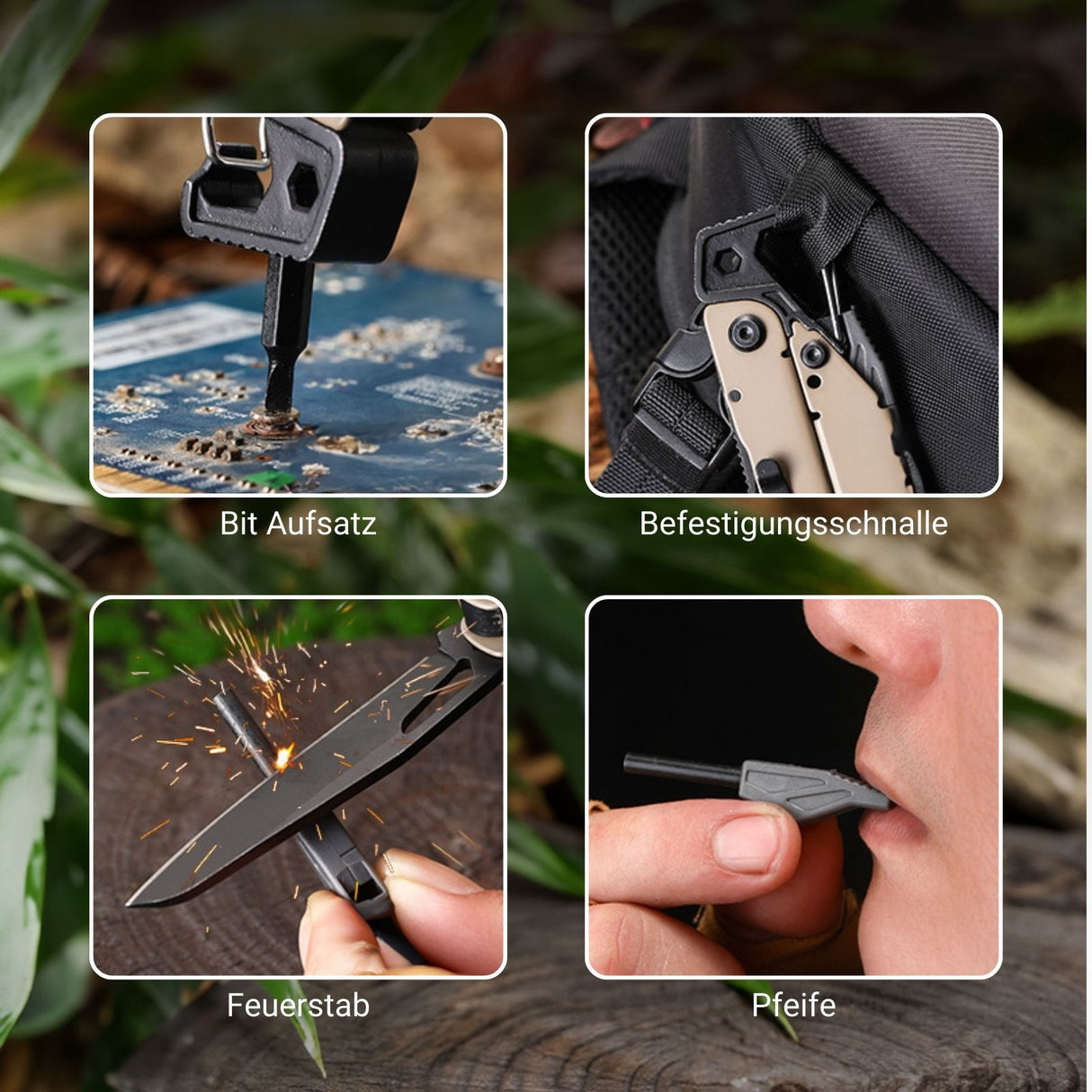 25in1 Multifunktions-Zange Multitool mit Zange Outdoor-Werkzeug