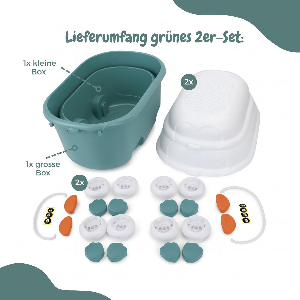 4er-Set Spielzeugkiste Organizer Spielzeug-Aufbewahrungsbox Truhe