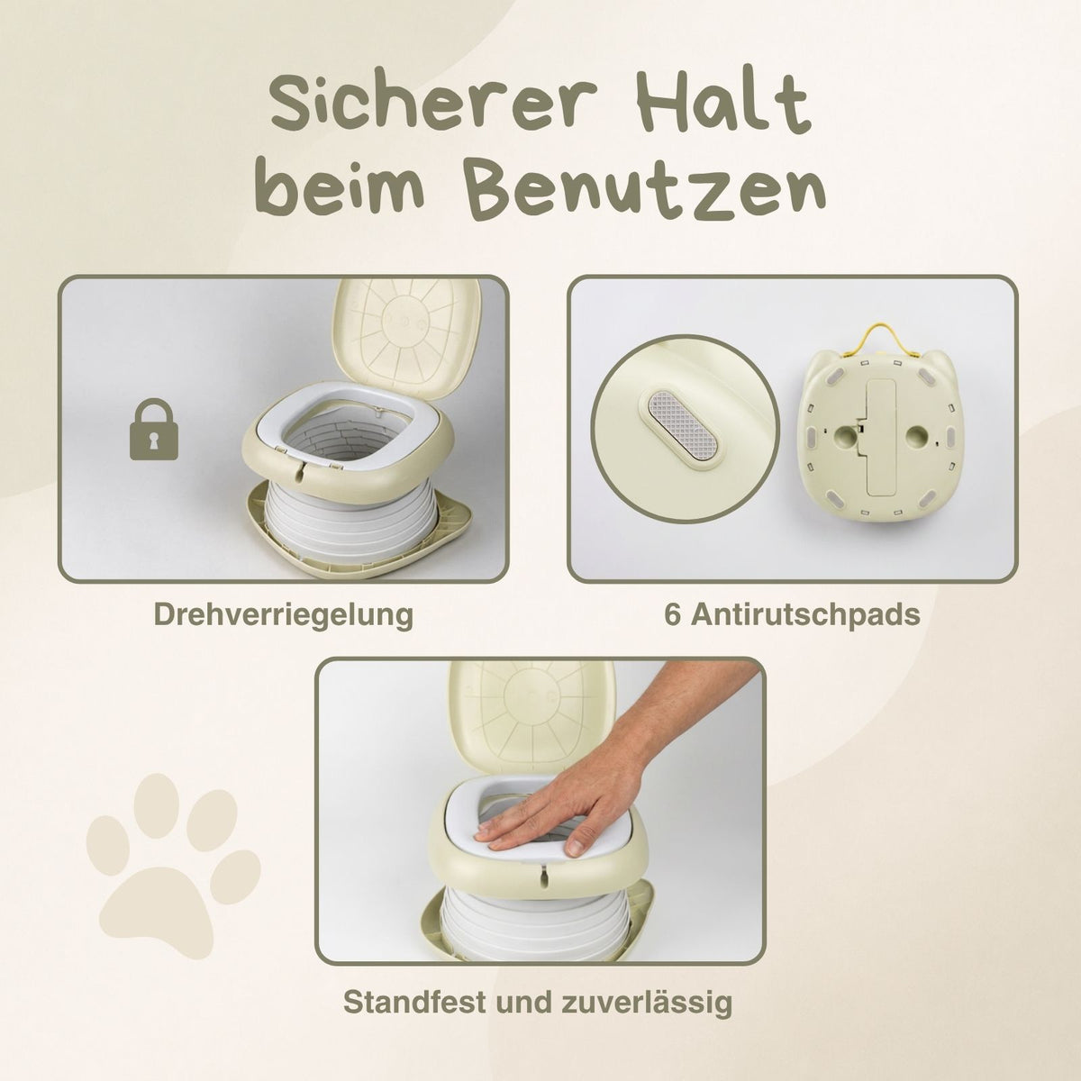 Tragbare Kindertoilette Bär Reise-Töpfchen Toilettentrainer Toilette