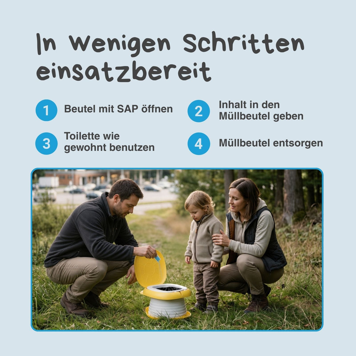 30 SAP-Absorptionsmittel-Tüten für Kindertoilette 144069 144070 144071