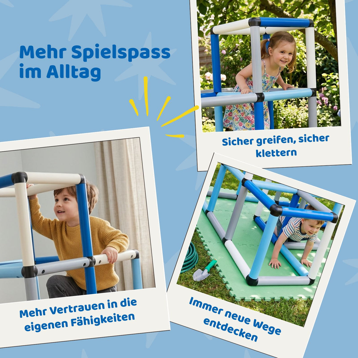 Klettergerüst für Kinder Kletterturm Spielturm Kletterpyramide