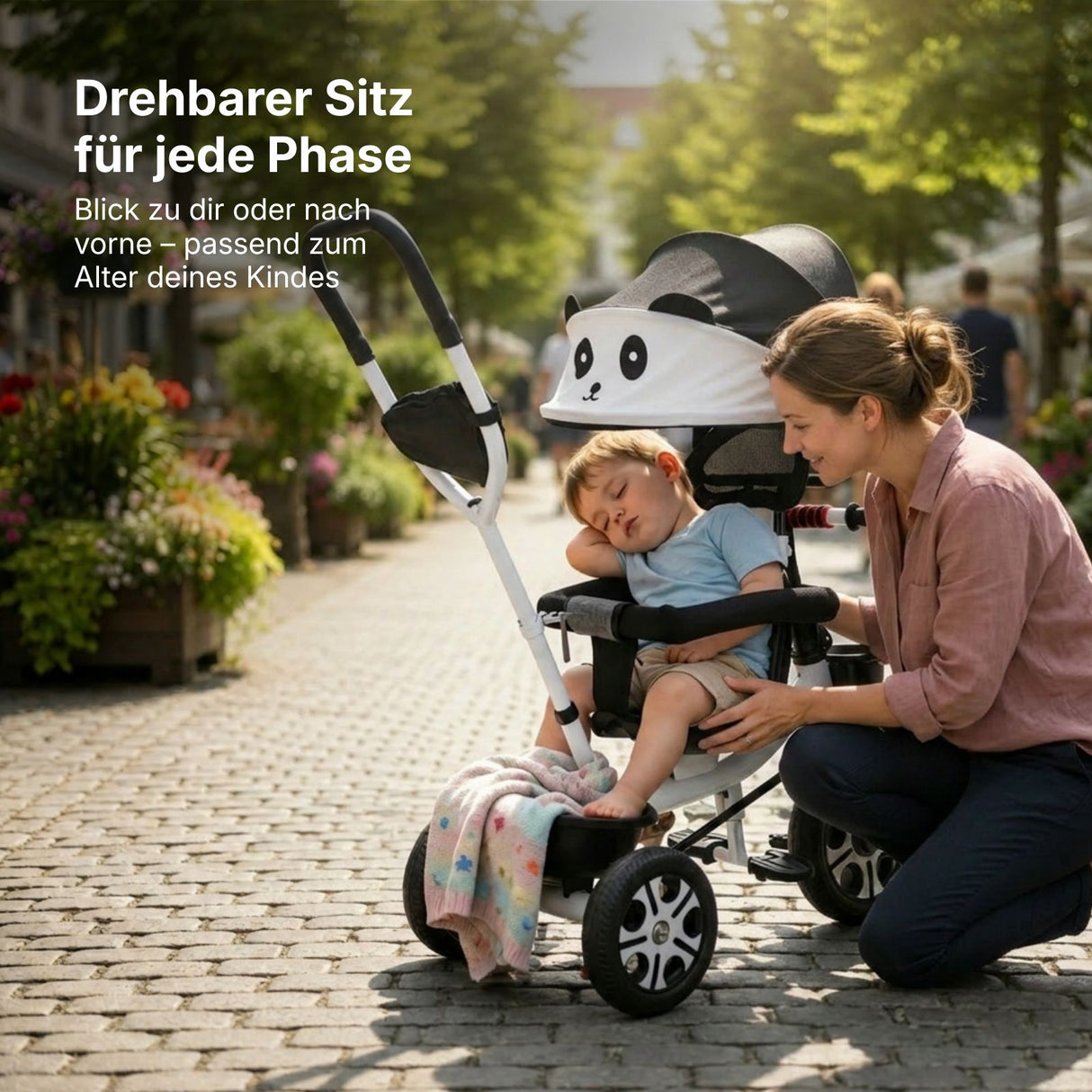 Kinder-Dreirad 4in1 Dreirad Anpassbares Dreirad Kleinkind-Dreirad