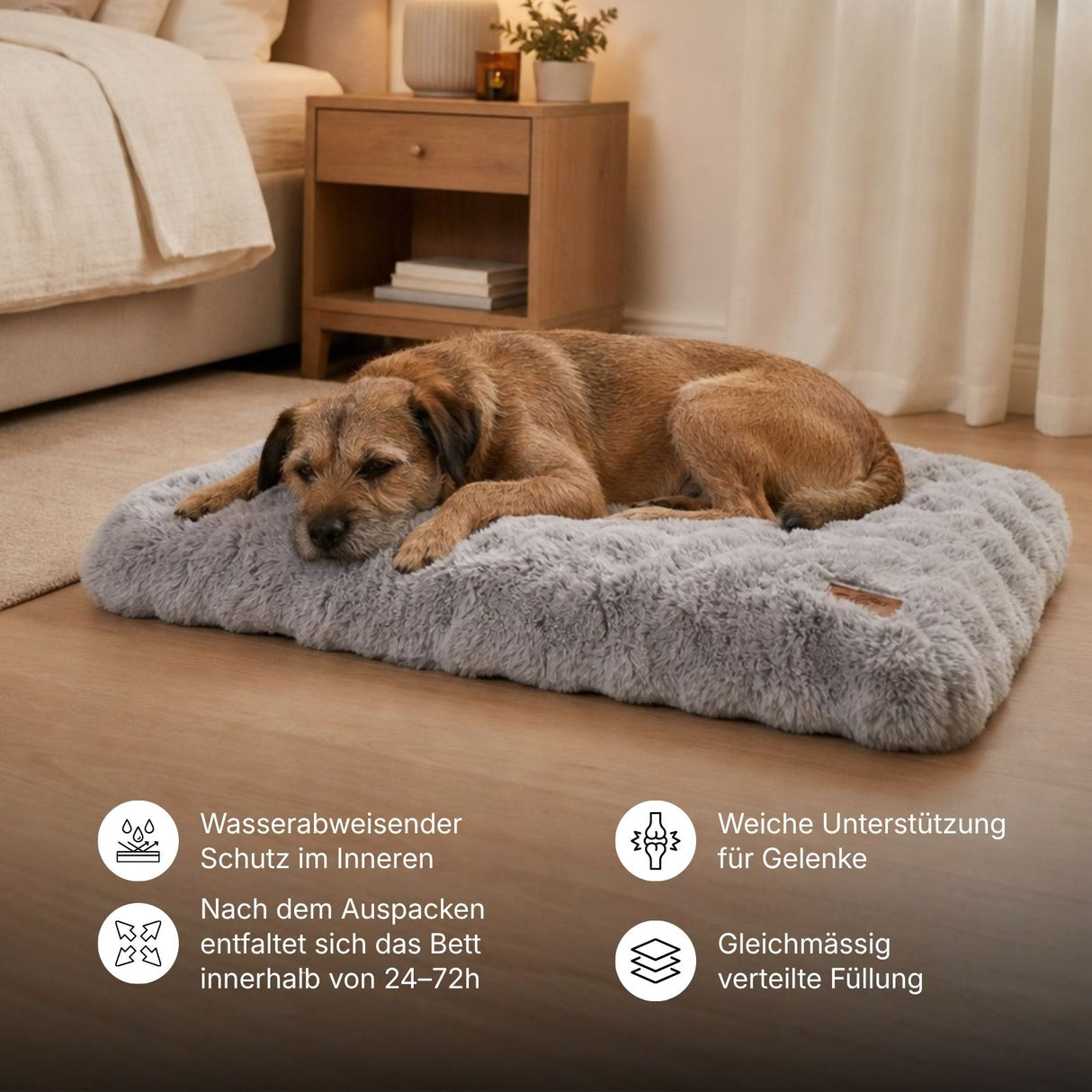 Hundebett Grösse L Kuschelbett Haustierbett Hundekissen Schlafplatz