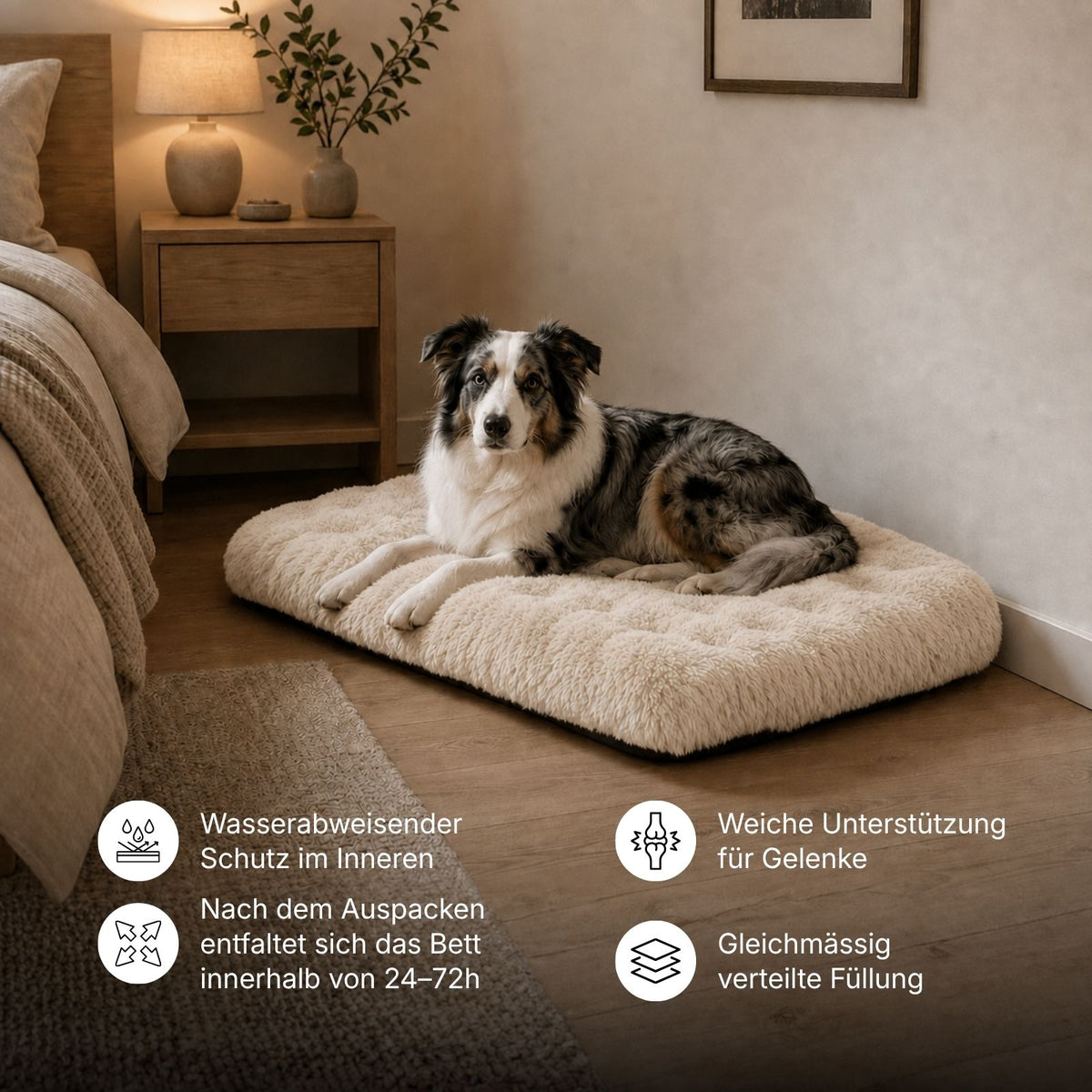 Kuschelbett Grösse XL Schlafplatz Haustierbett Hundebett Hundekissen
